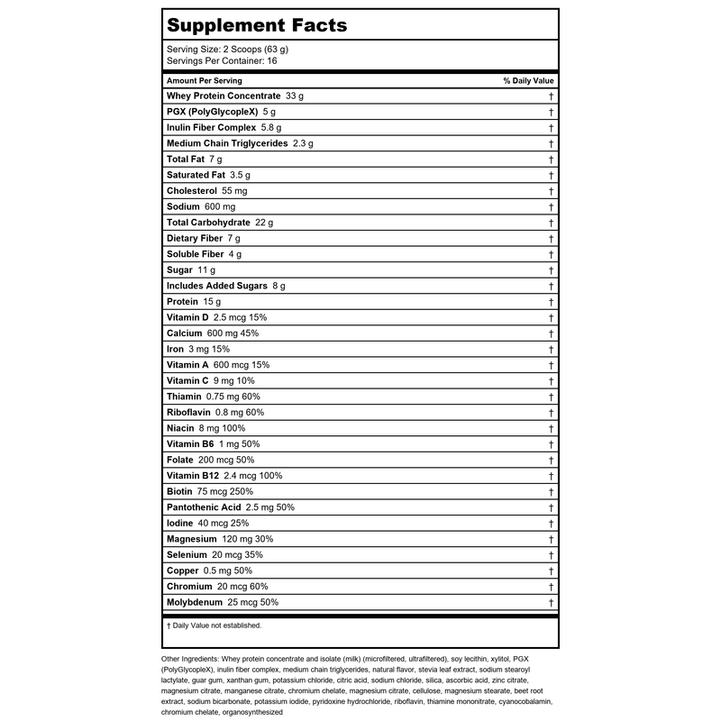 Bioclinic Naturals PGX Weight Loss Meal Replacement French Vanilla 35oz